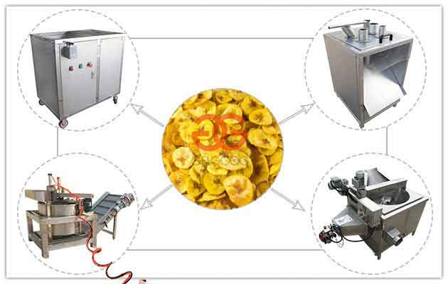 Ligne de production semi-automatique de chips de banane frites GELGOOG