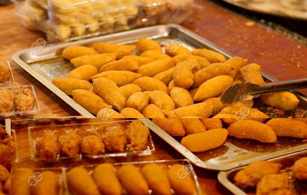 Machine à frire les nuggets de poulet