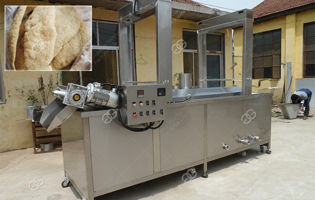 Machine à frire les couennes de porc