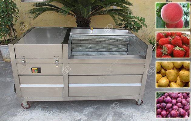 Machine de nettoyage de melons et de fruits