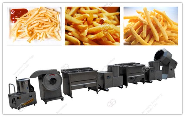 Ligne de traitement des frites