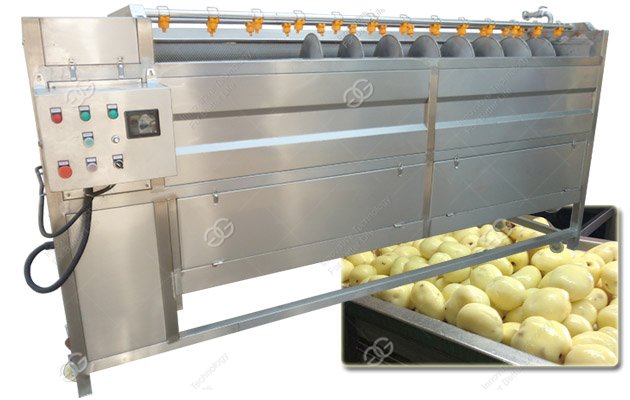 Machine à laver et à éplucher les pommes de terre