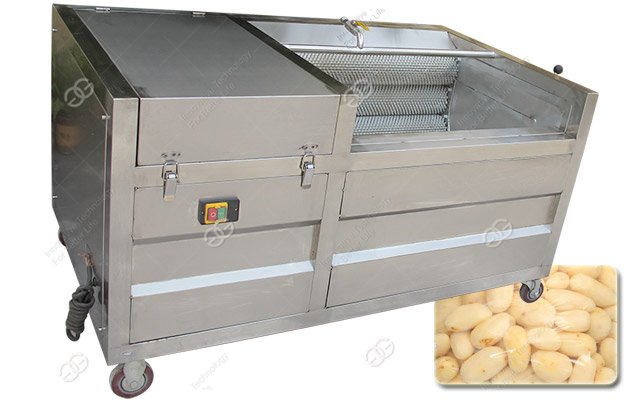 Machine à laver et à éplucher les pommes de terre avec rouleau à brosse