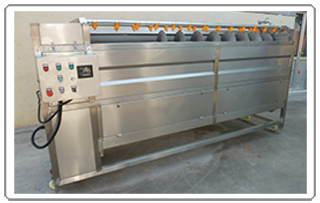 Machine industrielle de nettoyage de pommes de terre