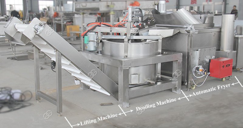 Machine à frire automatique d'arachides en acier inoxydable