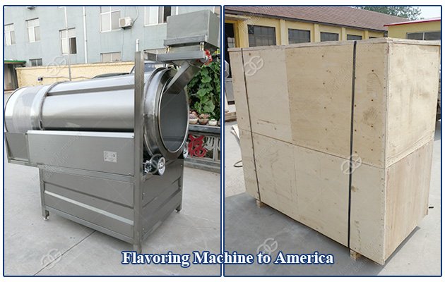 Machine à aromatiser les chips pour l'Amérique