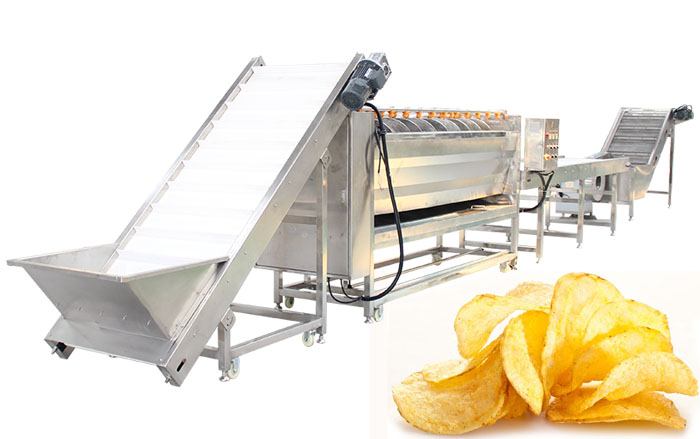 Machine de fabrication de chips de pommes de terre pour les petites entreprises