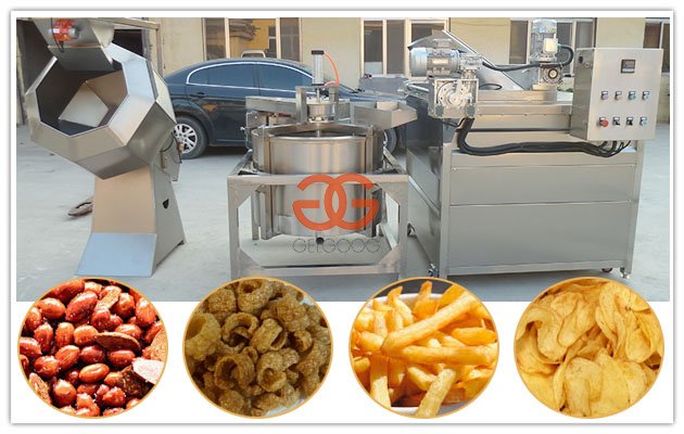 Friteuse automatique en acier inoxydable avec machine à déshuiler