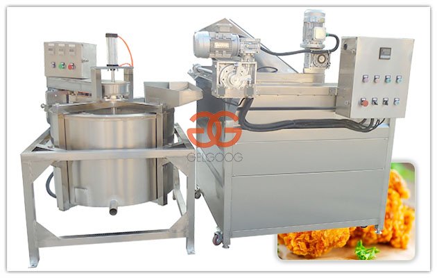 Friteuse automatique avec machine à déshuiler