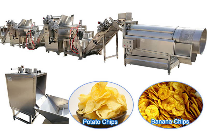 Ligne de production de chips de pommes de terre croustillantes