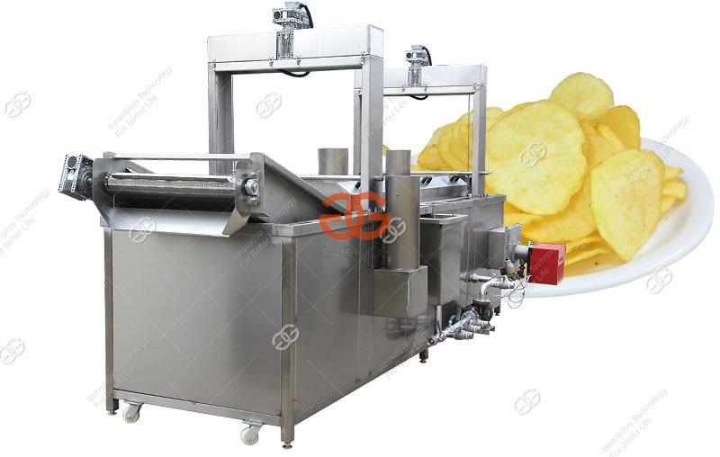 Machine à frire industrielle pour chips de pommes de terre au gaz