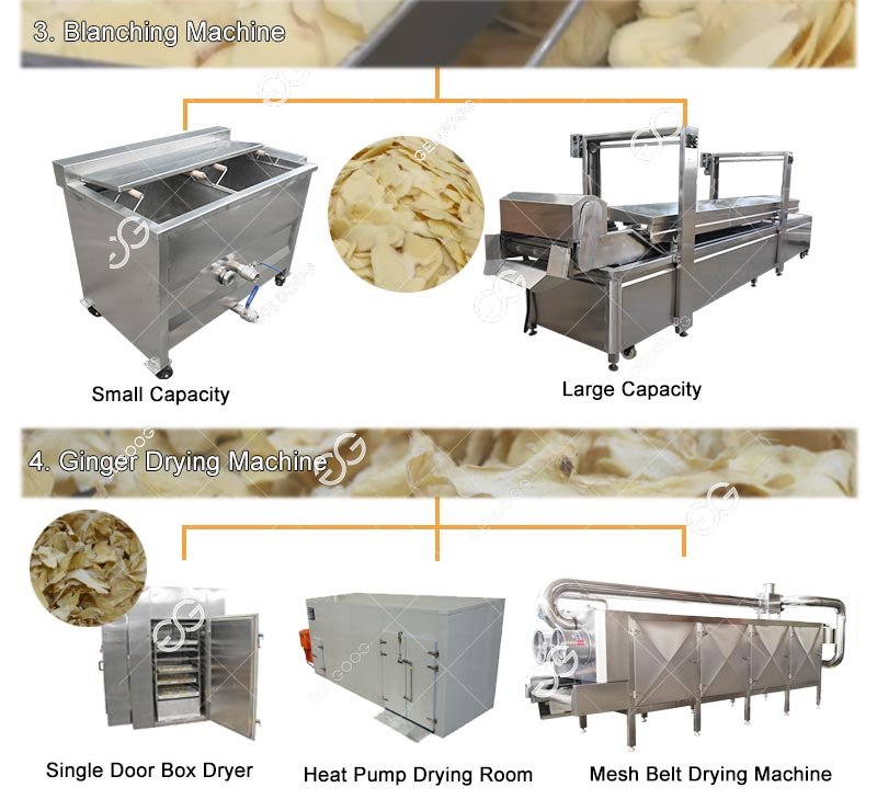 Machine de séchage de chips de gingembre