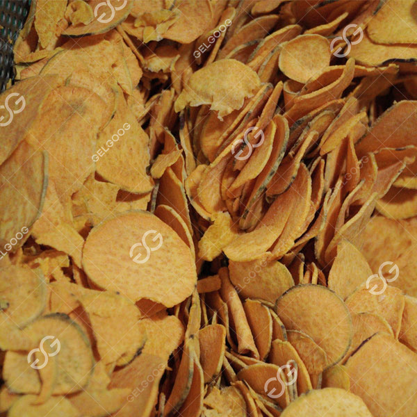 chips de patates douces frites sous vide