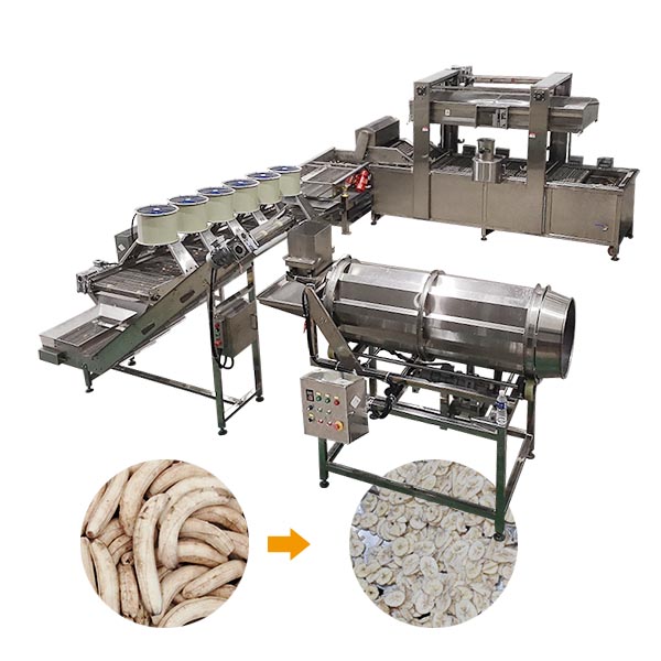 Ligne de production automatique de chips de banane plantain frites