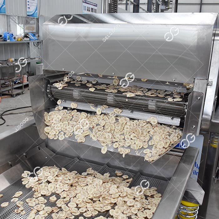 Ligne de production de chips de banane plantain frites